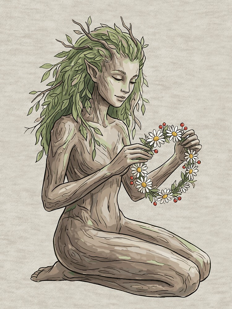Nostalgic Cottagecore: Dryad's Daisy Crown by bapupa T-Shirts, Hoodie, Sweatshirt | BlankRebels.com (Image 3)