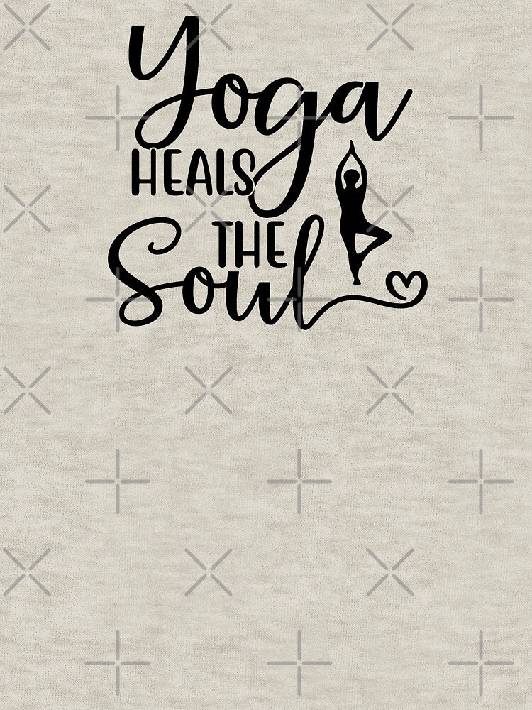 Yoga Quote Yoga Heals The Soul Motivational Saying by SoccaTamam
