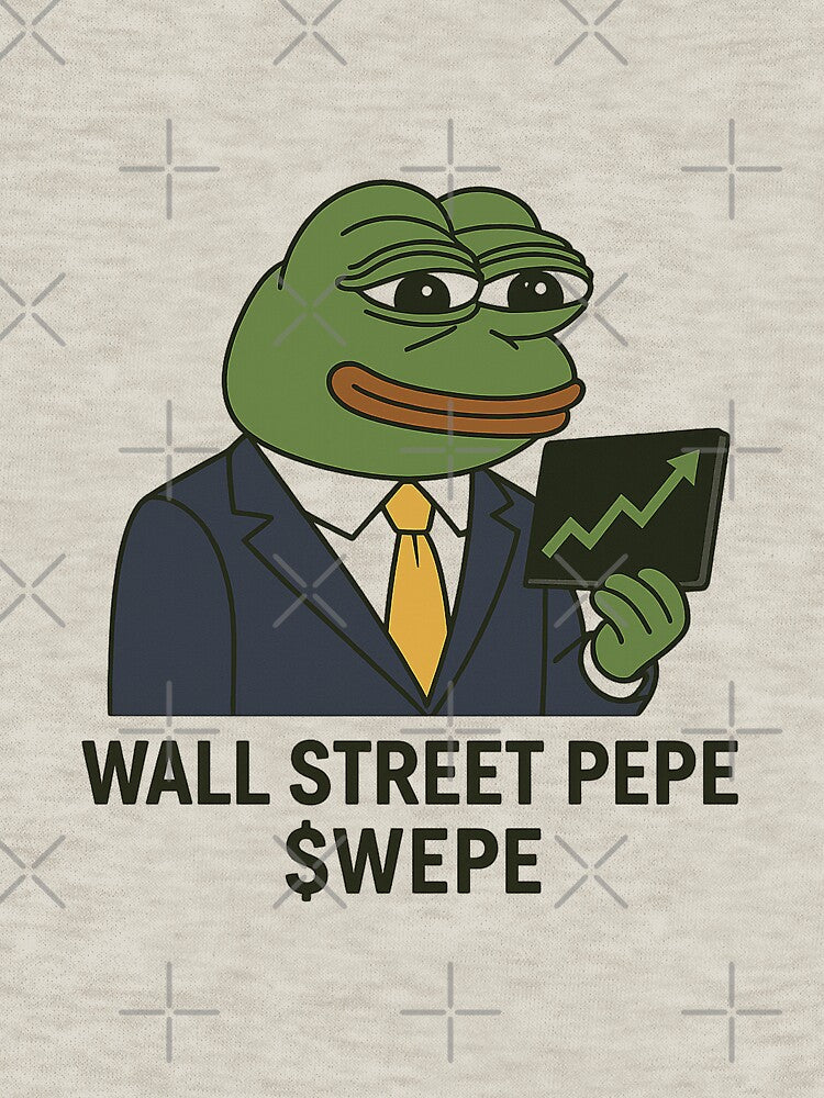 Wall Street Pepe Token – $WEPE Meme Design by Bratak T-Shirts, Hoodie, Sweatshirt | BlankRebels.com (Image 3)