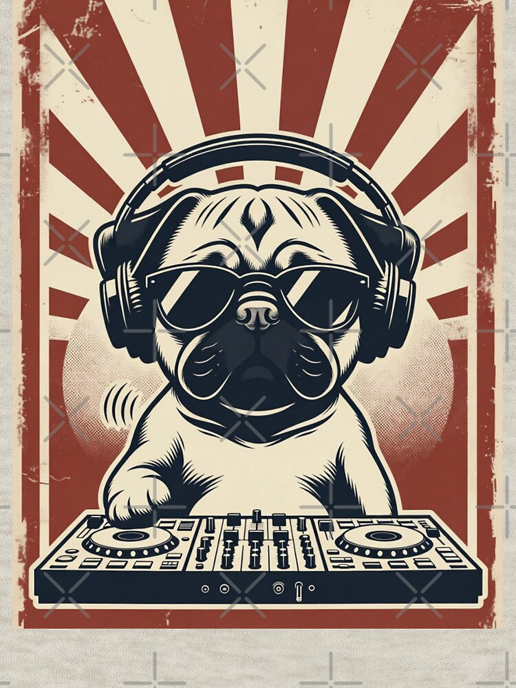 Pug DJ Dog Music Lover Deejay by GrumpySableye T-Shirts, Hoodie, Sweatshirt | BlankRebels.com (Image 3)