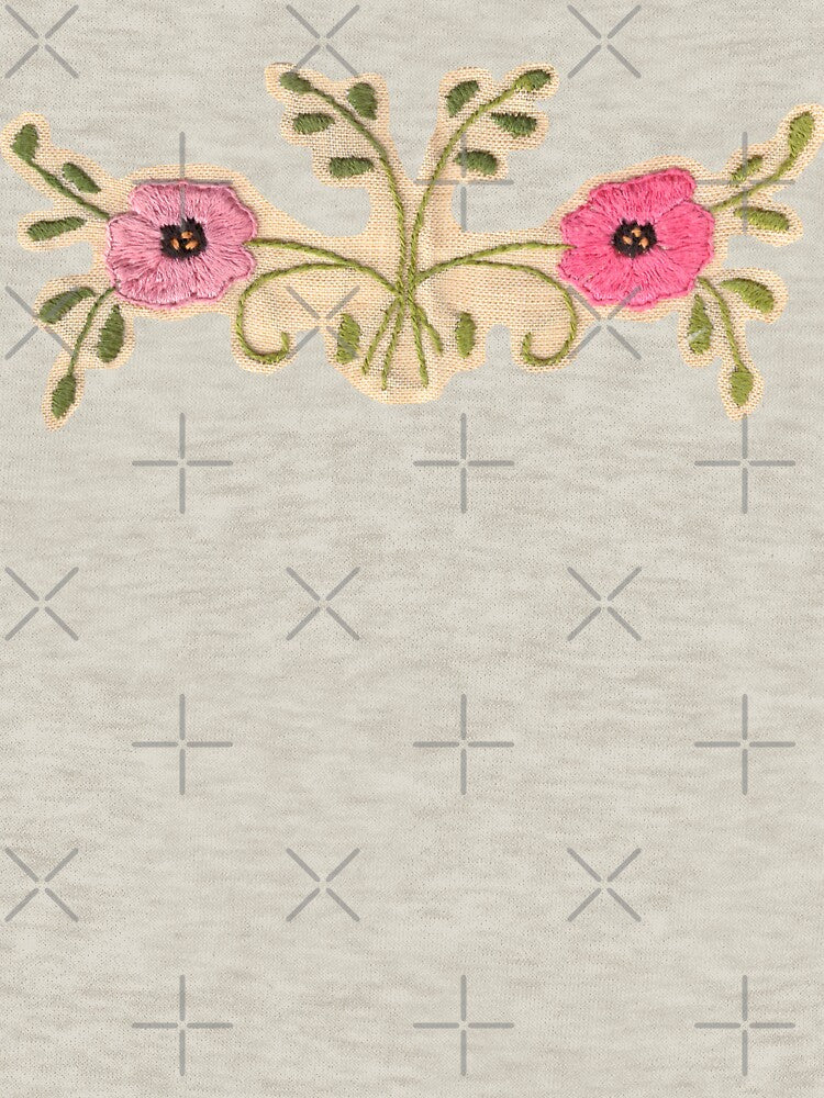 Embroidered flowers A by Julianum T-Shirts, Hoodie, Sweatshirt | BlankRebels.com (Image 3)