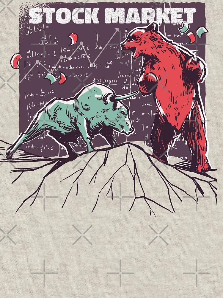 Stock Market Bear Vs. Bull by MnEmzStudio T-Shirts, Hoodie, Sweatshirt | BlankRebels.com (Image 3)