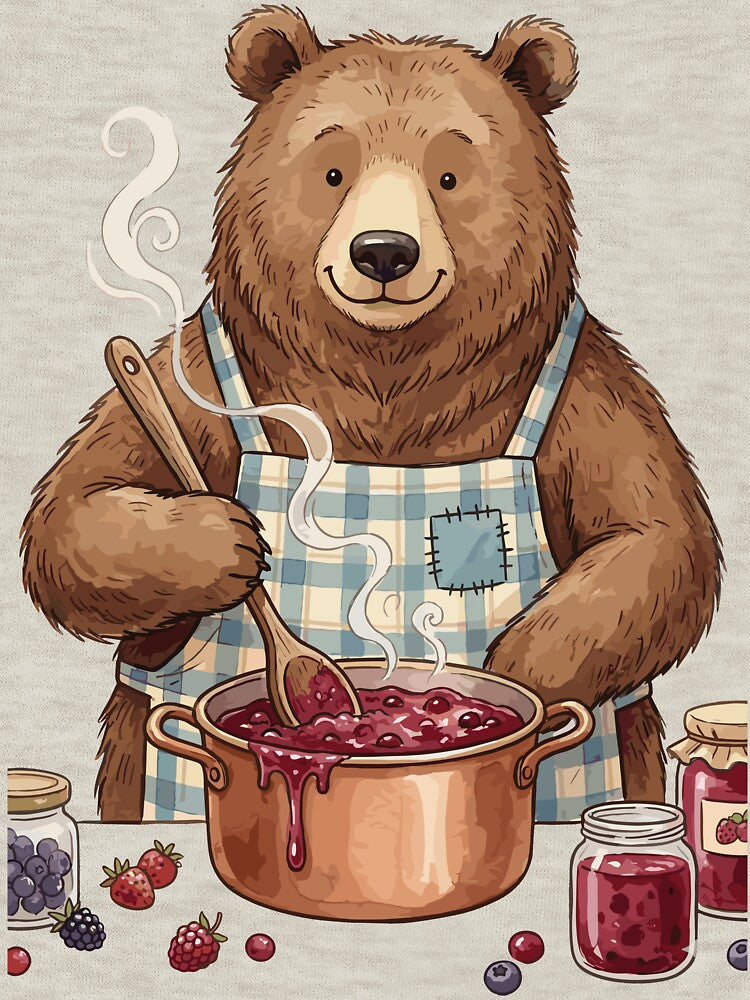 Rustic Cottagecore: Bear's Berry Jam by bapupa T-Shirts, Hoodie, Sweatshirt | BlankRebels.com (Image 3)