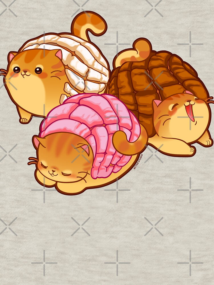 Kawaii Concha Cats by ctkrstudio T-Shirts, Hoodie, Sweatshirt | BlankRebels.com (Image 3)