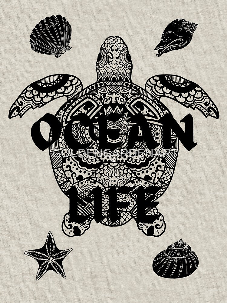 OCEAN LIFE by GOLDENGARDENART T-Shirts, Hoodie, Sweatshirt | BlankRebels.com (Image 3)