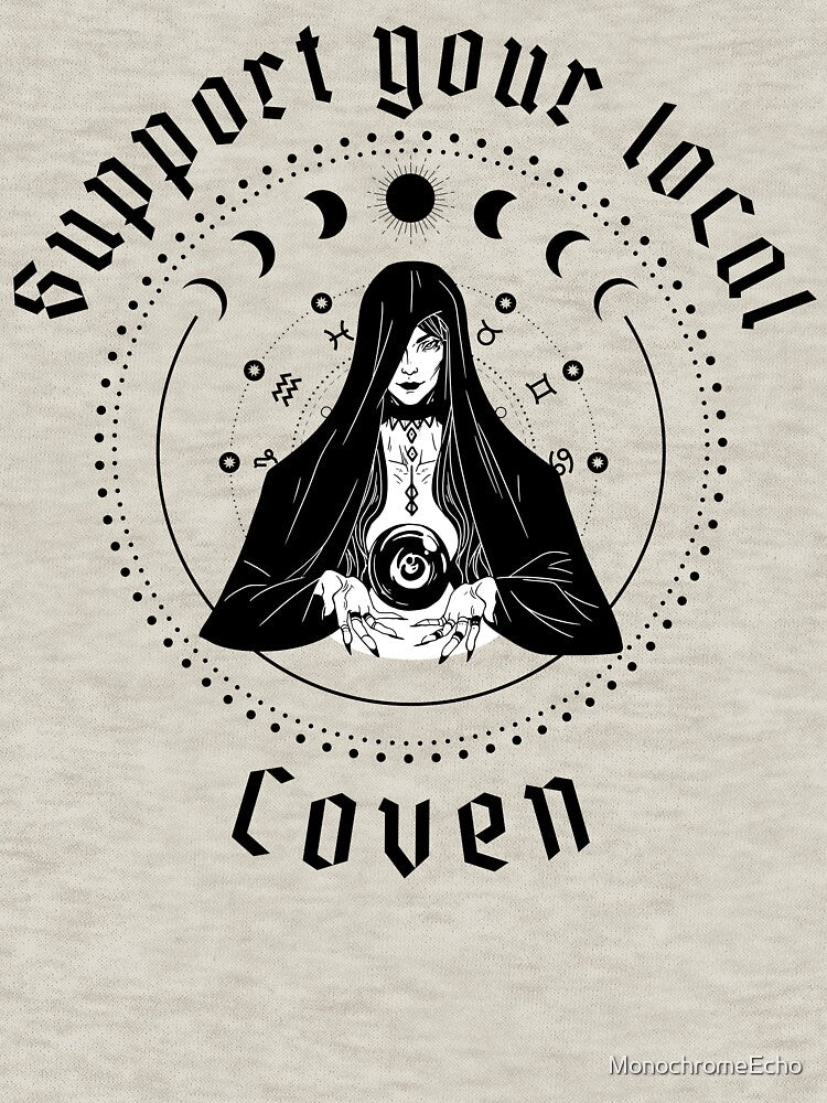 Support your local coven by MonochromeEcho T-Shirts, Hoodie, Sweatshirt | BlankRebels.com (Image 3)