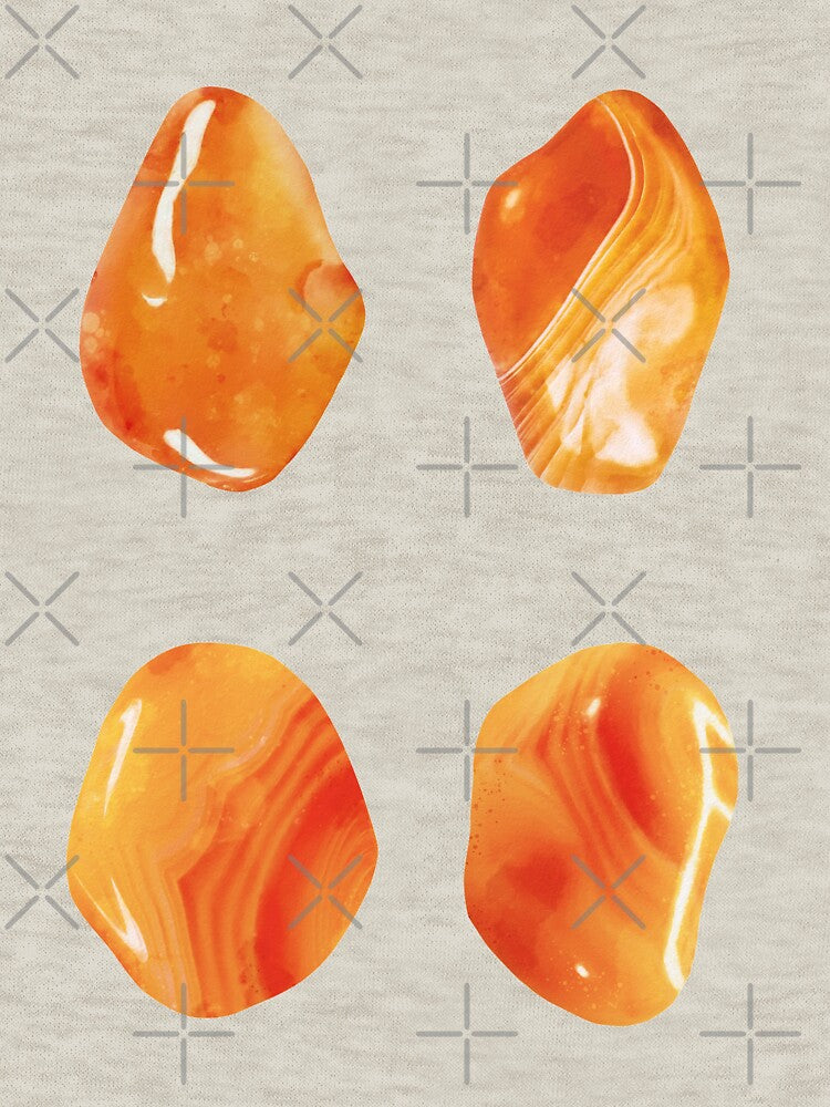 Watercolor Orange Agate Crystals by EnchantedInn T-Shirts, Hoodie, Sweatshirt | BlankRebels.com (Image 3)
