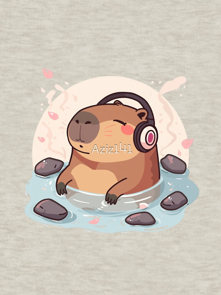 Relaxing Capybara Zen Art – Cute Chill Animal Illustration T-Shirts, Hoodie, Sweatshirt