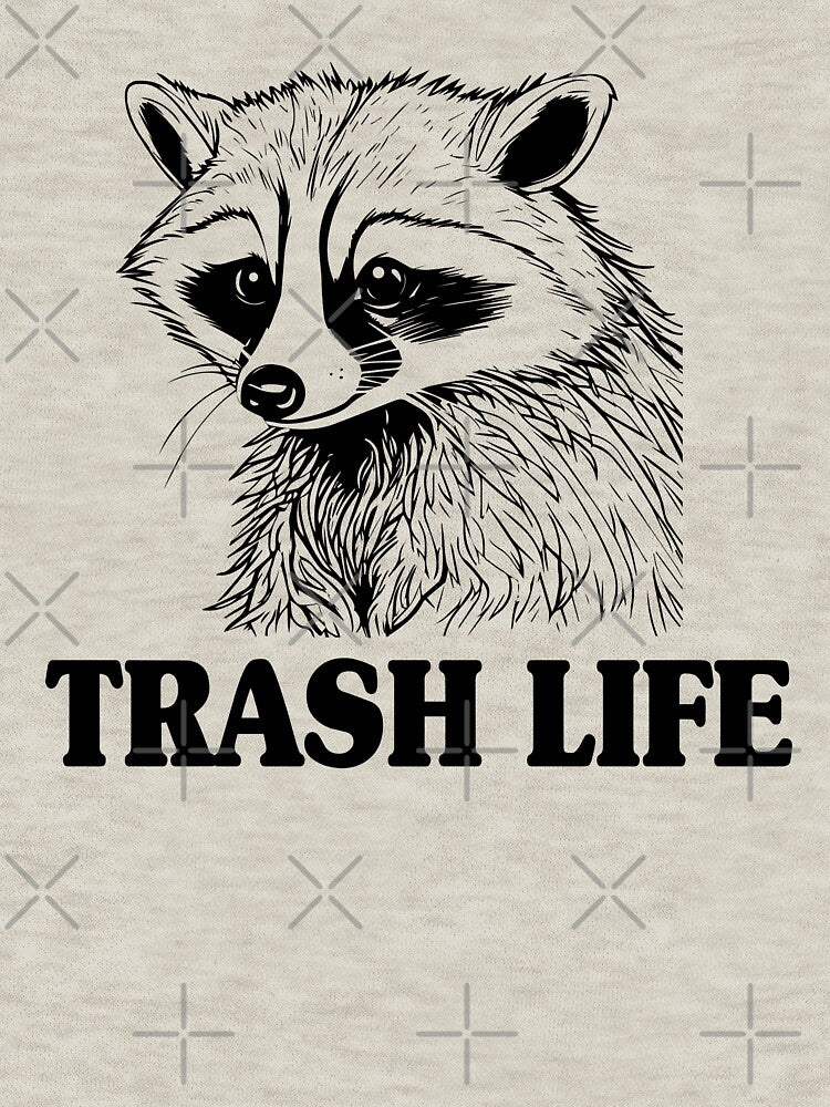 Trash Life Raccoon Shirt - Funny Raccoon Gifts by dgavisuals Hoodie, Sweatshirt | BlankRebels.com (Image 3)