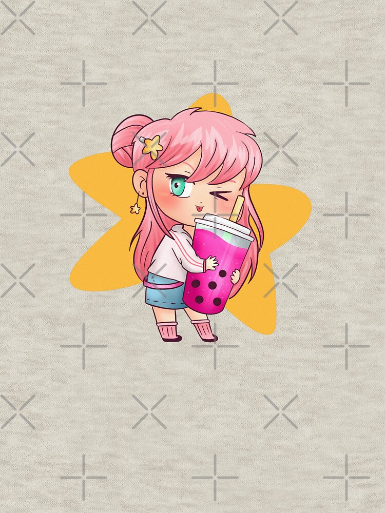 Bubble Tea Cute Happy Girl Design by InspiredForever T-Shirts, Hoodie, Sweatshirt | BlankRebels.com (Image 3)