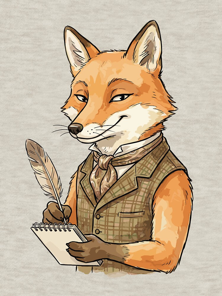 Vintage Dark Academia: Tweed Vest Fox by bapupa T-Shirts, Hoodie, Sweatshirt | BlankRebels.com (Image 3)