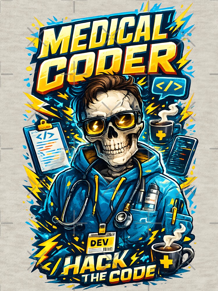 Medical Coder – Hack the Code Healthcare Tech Design by ClinicalHubs T-Shirts, Hoodie, Sweatshirt | BlankRebels.com (Image 3)