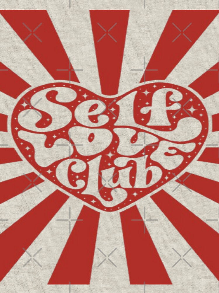 Retro Self Love Club Wavy Heart | Groovy 70s Aesthetic by Pardon my Palette T-Shirts, Hoodie, Sweatshirt (Image 3)