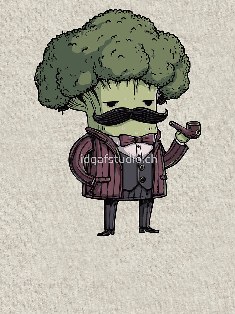 Mafia Broccoli Cartoon | Funny Vegetable Design with Whistle by idgafstudio.ch