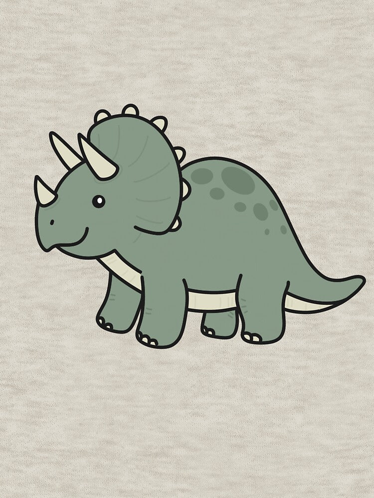 Cute Triceratops Dinosaur Illustration by SunCraftStudio T-Shirts, Hoodie, Sweatshirt | BlankRebels.com (Image 3)