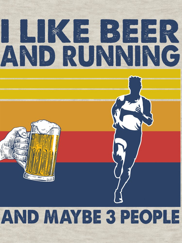 I like beer and running and maybe 3 peopl| Perfect Gift by sherricam T-Shirts, Hoodie, Sweatshirt | BlankRebels.com (Image 3)