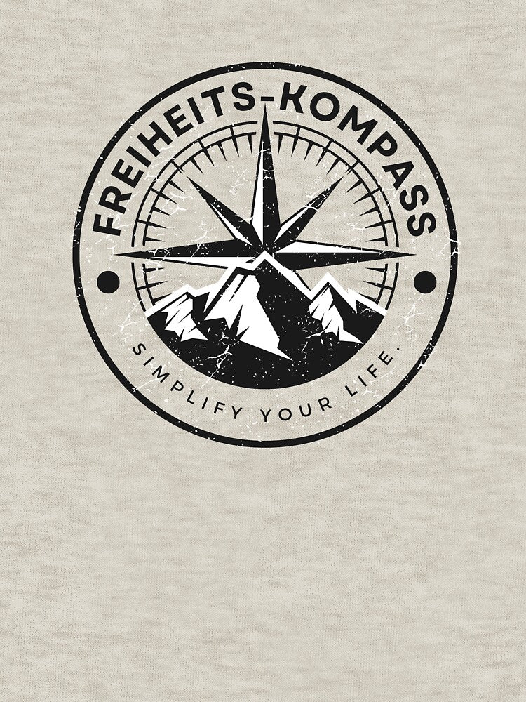 FREEDOM COMPASS. SIMPLIFY YOUR LIFE. We are out. Camping Caravan Campervan Camper Design T-Shirt Hoodie Cup... (Image 3)