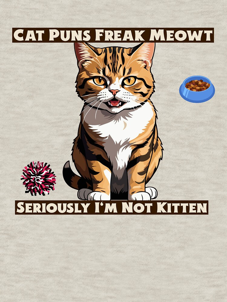 Cat Puns Freak Meowt funny cat by Rockyctees T-Shirts, Hoodie, Sweatshirt | BlankRebels.com (Image 3)
