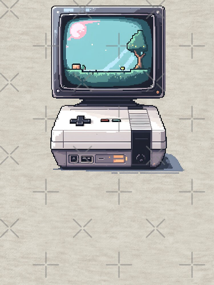 Retro Pixel Gaming Setup by Jollys-ArtShop T-Shirts, Hoodie, Sweatshirt | BlankRebels.com (Image 3)