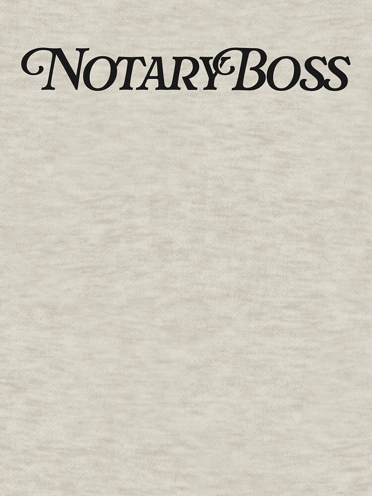 Notary Boss – Elegant Script Typography Design by NotaryLife T-Shirts, Hoodie, Sweatshirt | BlankRebels.com (Image 3)