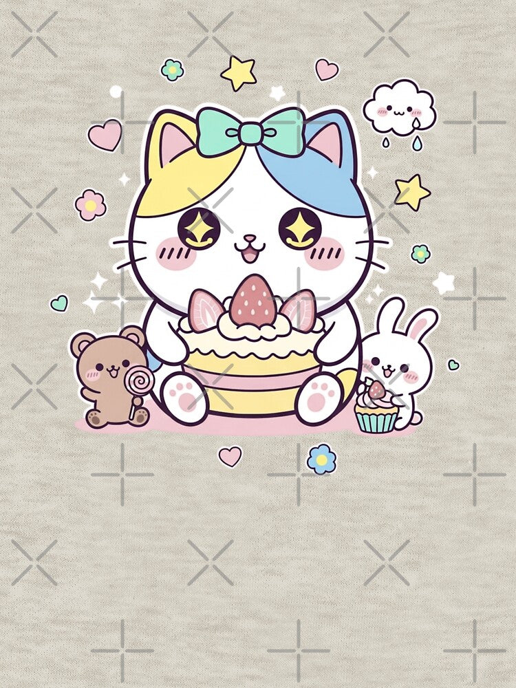 kawaii cute illustration classic tshirt and sticker by anandsiva2703 Hoodie, Sweatshirt | BlankRebels.com (Image 3)