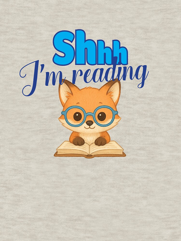Shhh I'm Reading Fox by Jhullie T-Shirts, Hoodie, Sweatshirt | BlankRebels.com (Image 3)