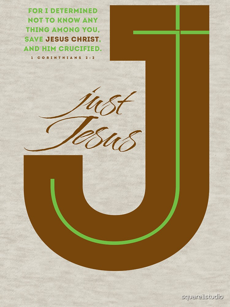 Just JESUS (1Corinthians 2:2) by square1studio T-Shirts, Hoodie, Sweatshirt | BlankRebels.com (Image 3)