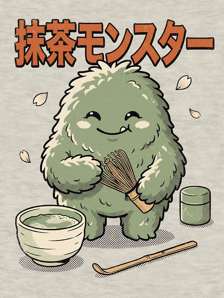 Matcha Monster Cute Japanese Tea Art by Moo7shop T-Shirts, Hoodie, Sweatshirt | BlankRebels.com (Image 3)