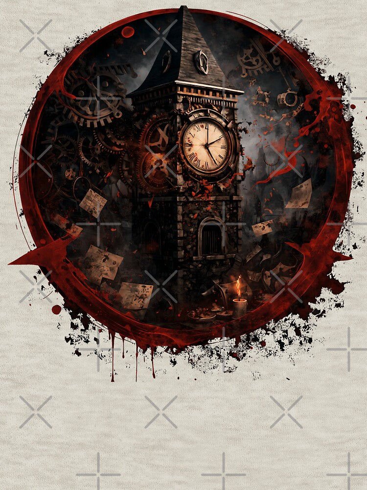BOTC - A Blood splattered clocktower - Whispering Gears by creative-cub T-Shirts, Hoodie, Sweatshirt (Image 3)
