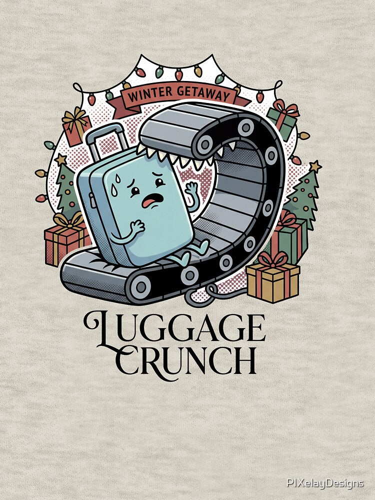 Holiday Travel Chaos – Checked Bag: Good Luck to Us All 2 by PIXelayDesigns T-Shirts, Hoodie, Sweatshirt (Image 3)