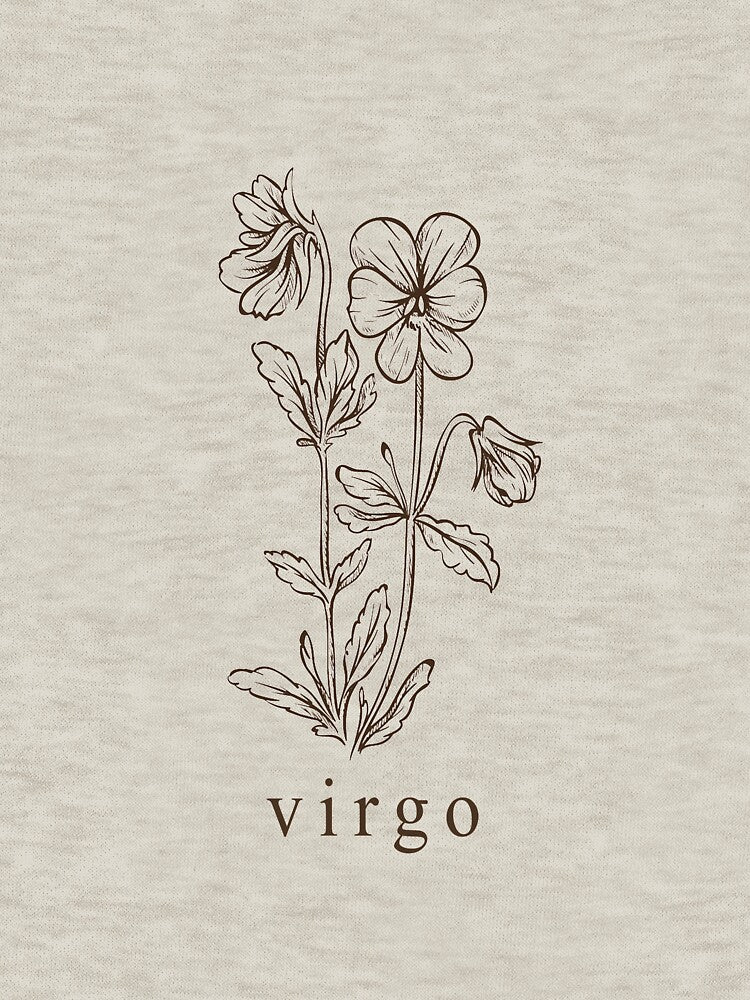 Virgo Botanical Zodiac by mandeegirl17 T-Shirts, Hoodie, Sweatshirt | BlankRebels.com (Image 3)