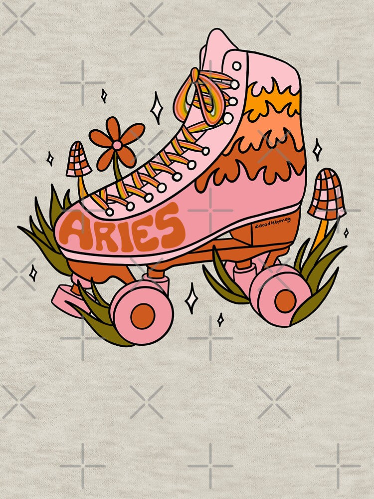 Aries Roller Skate by doodlebymeg T-Shirts, Hoodie, Sweatshirt | BlankRebels.com (Image 3)