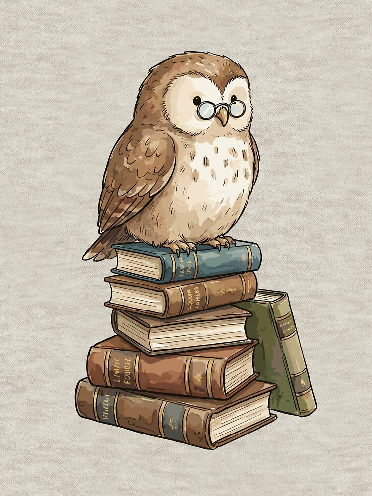 Vintage Dark Academia: Scholarly Owl Librarian by bapupa T-Shirts, Hoodie, Sweatshirt | BlankRebels.com (Image 3)