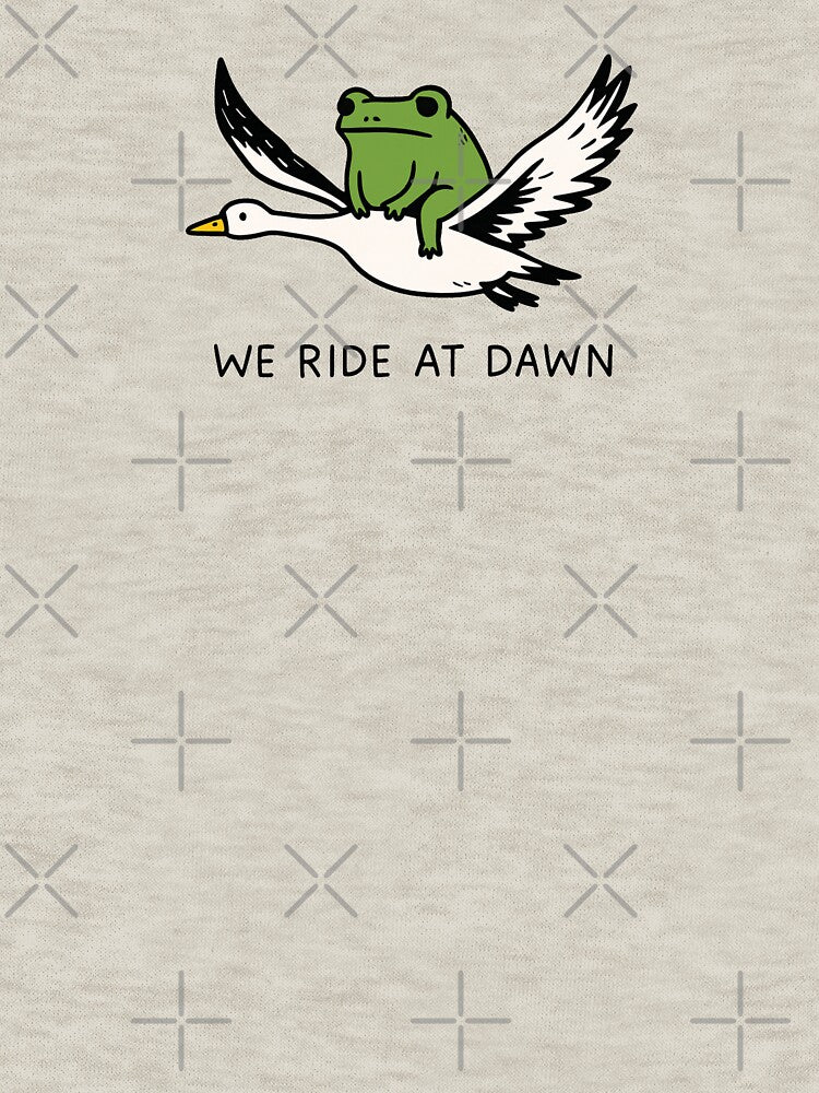 We Ride at Dawn - Funny Frog and Goose by msmeylin