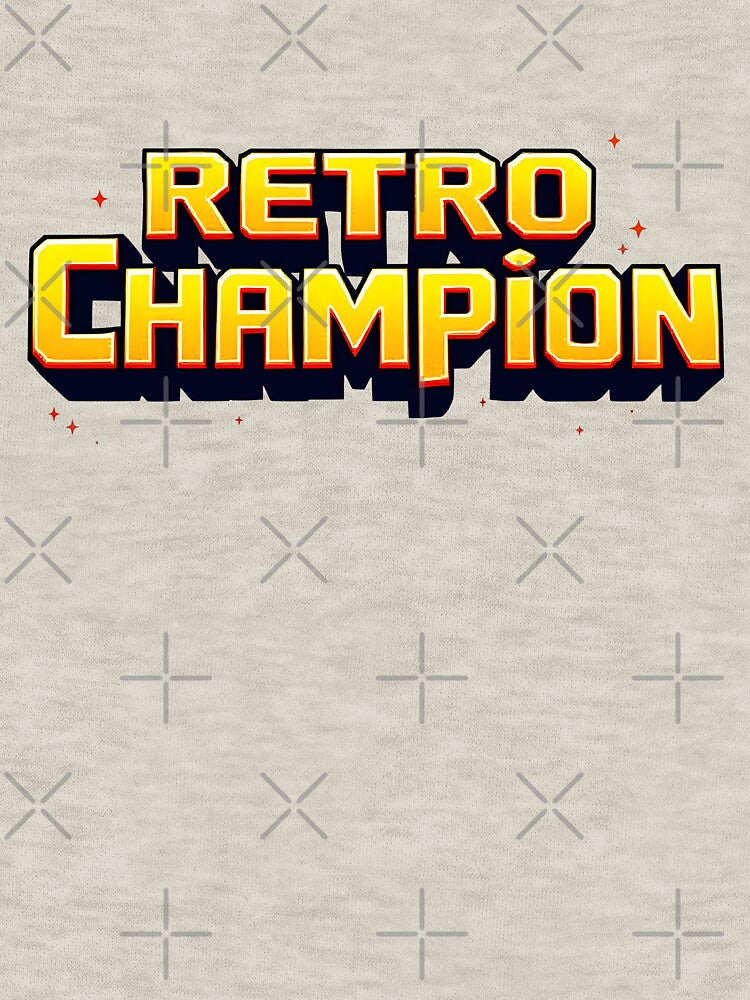 Retro Champion: Bold Gaming Victory by Jollys-ArtShop