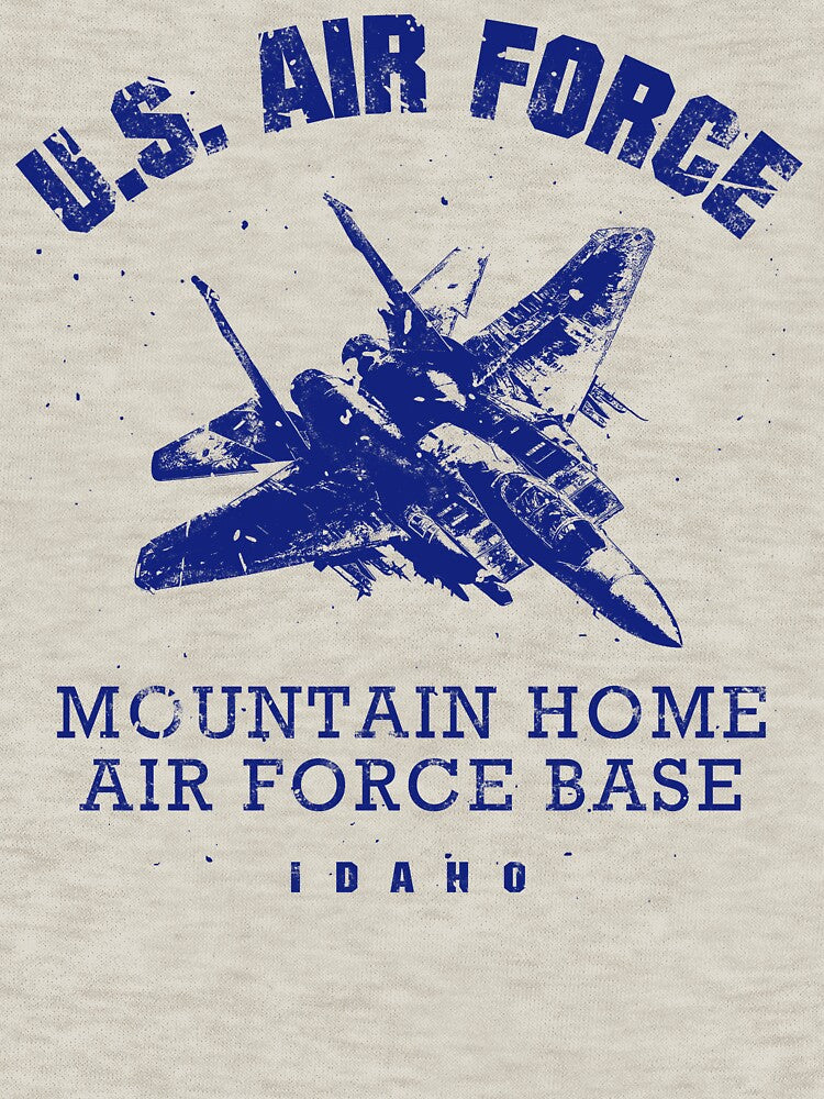 Mountain Home AFB vintage blue by Lidra Zehcnas T-Shirts, Hoodie, Sweatshirt | BlankRebels.com (Image 3)