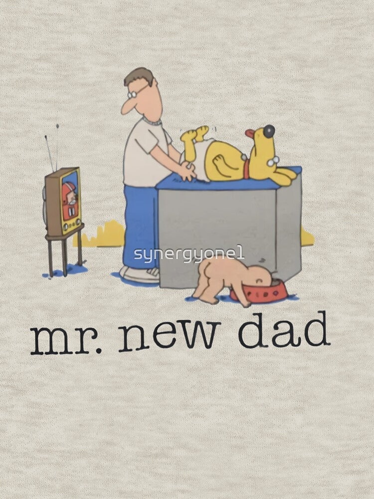 Mr. New Dad Baby Diaper Dog by synergyone1 T-Shirts, Hoodie, Sweatshirt | BlankRebels.com (Image 3)