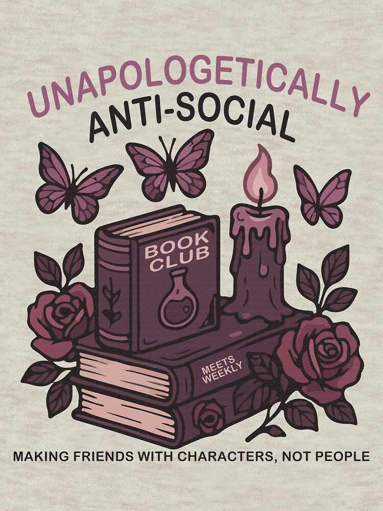 Anti Social Book Club Romance Reader by RamblingsRose T-Shirts, Hoodie, Sweatshirt | BlankRebels.com (Image 3)