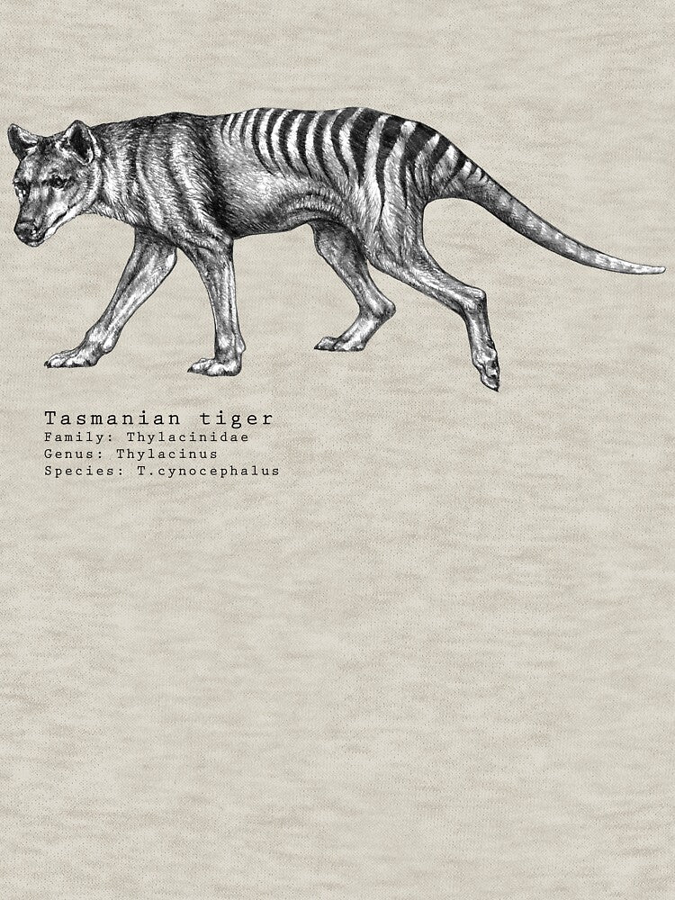 Tasmanian tiger by Danelle Vierkant T-Shirts, Hoodie, Sweatshirt | BlankRebels.com (Image 3)