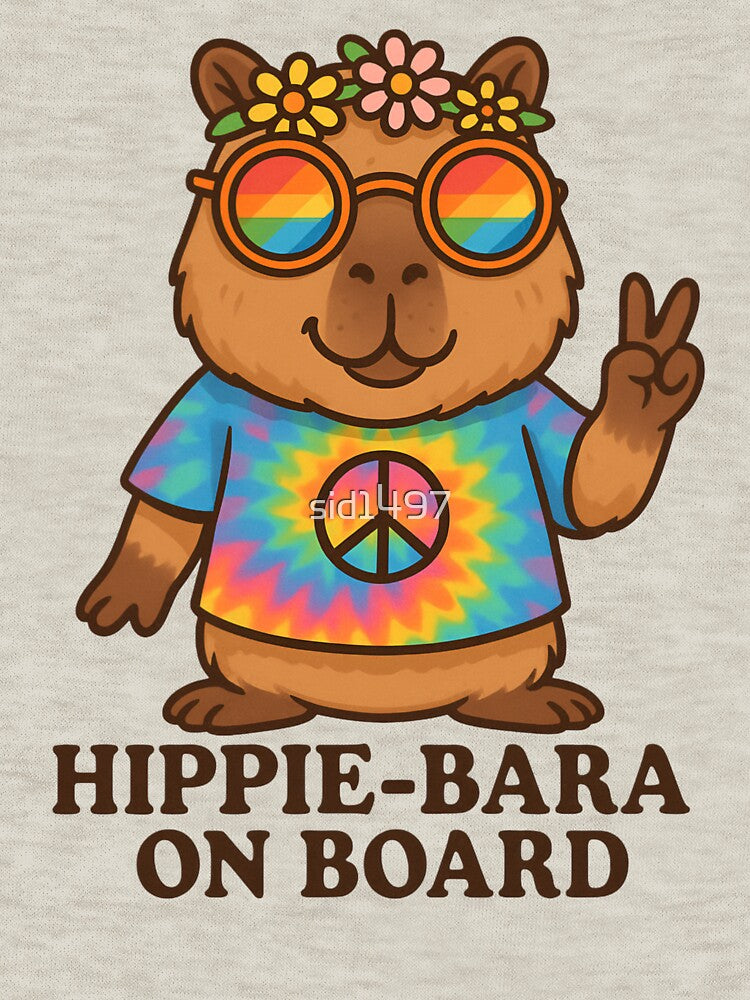 Hippie Capybara - Peace Vibes Tie-Dye by SidTastic T-Shirts, Hoodie, Sweatshirt | BlankRebels.com (Image 3)
