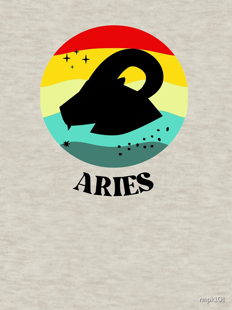 Aries retro design - astrological signs by rmpk101 T-Shirts, Hoodie, Sweatshirt | BlankRebels.com (Image 3)