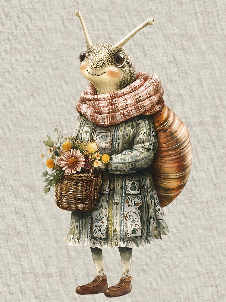 Cottagecore Snail by bapupa T-Shirts, Hoodie, Sweatshirt | BlankRebels.com (Image 3)