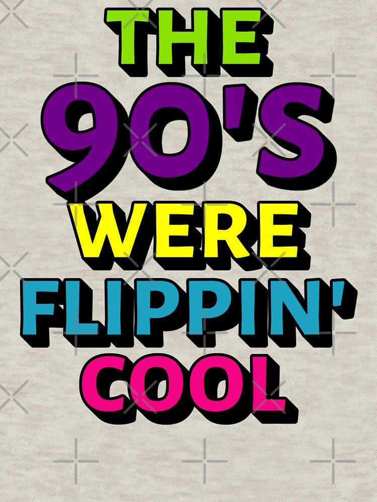 Fun The 90's Were Flippin' Cool, Ombre Pastel Retro Style Design by TrulyEpoque T-Shirts, Hoodie, Sweatshirt (Image 3)