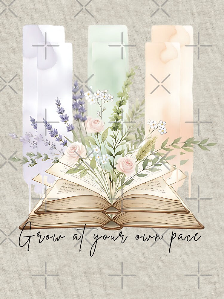 Whimsical Floral Book Aesthetic – Botanical Reading Art for Book Lovers by Furr-n-Purr T-Shirts, Hoodie, Sweatshirt (Image 3)