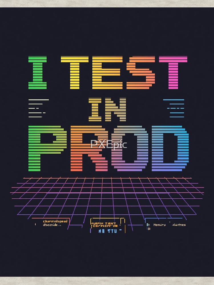 I Test Prod – Retro Pixel Art Programmer Humor T-Shirts, Hoodie, Sweatshirt