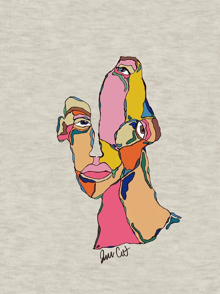 Abstract Face Print by Isabella Covert T-Shirts, Hoodie, Sweatshirt | BlankRebels.com (Image 3)