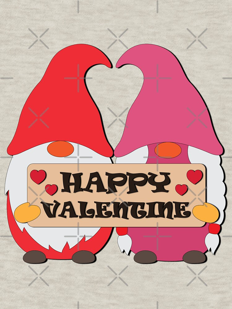 Happy Valentine, Couple Gnome by hoangthedoodler T-Shirts, Hoodie, Sweatshirt | BlankRebels.com (Image 3)