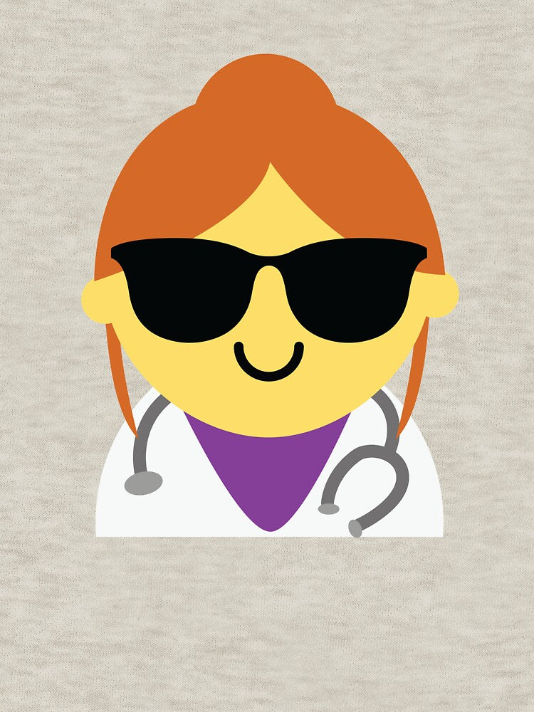 Doctor Girl Emoji by HippoEmo T-Shirts, Hoodie, Sweatshirt | BlankRebels.com (Image 3)