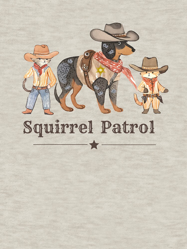Cats and Dogs Squirrel Patrol by courtaboud T-Shirts, Hoodie, Sweatshirt | BlankRebels.com (Image 3)