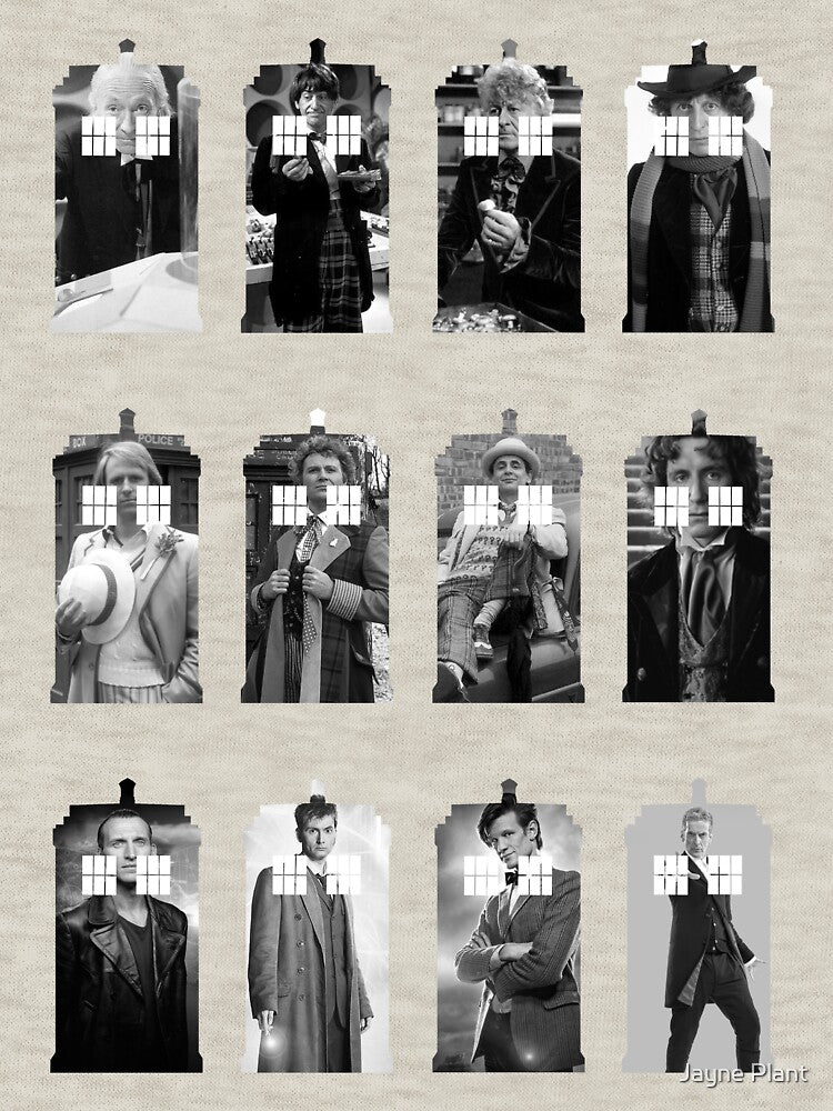 The Twelve Doctors by Jayne Plant T-Shirts, Hoodie, Sweatshirt | BlankRebels.com (Image 3)